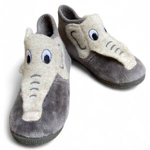 CPS High Elephant Organic Cotton Slippers/ Size 10 Little Boys